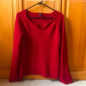 V neck Fleecy Sweater